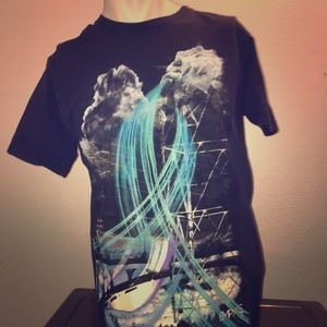 Blue Empyre Abstract waterfall T-shirt